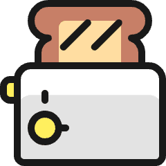 Breakfast Bread Toast Icon from Ultimate Colors Set