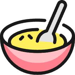 Breakfast Cereal Bowl Spoon Icon from Ultimate Colors Set