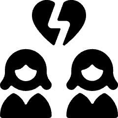 Breakup Couple Woman Woman 1 Icon from Ultimate Bold Set