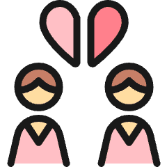 Breakup Couple Woman Woman Icon from Ultimate Colors Set