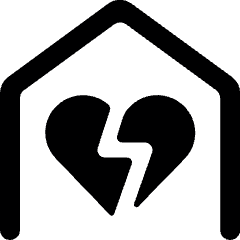 Breakup Divorce Icon from Ultimate Bold Set