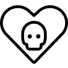 Breakup Heart Skull Icon from Ultimate Light Set