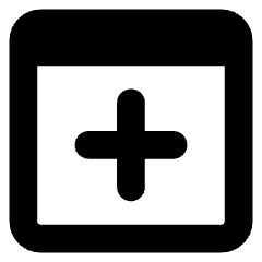 Browser Add Icon from Core Solid Set