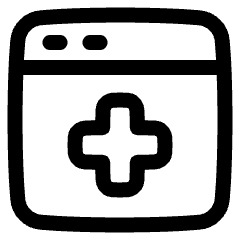 Browser Add Icon from Plump Line Set