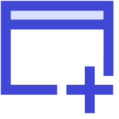 Browser Add Icon from Sharp Duo Set