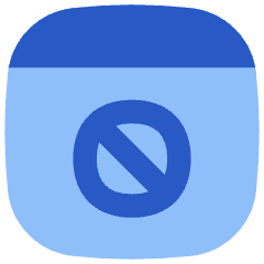 Browser Block Icon from Flex Flat Set