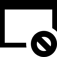 Browser Block Icon from Sharp Solid Set