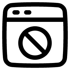 Browser Block Icon from Plump Line Set
