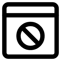 Browser Block Icon from Core Line Set