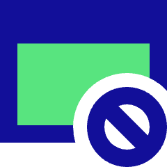 Browser Block Icon from Sharp Pop Set