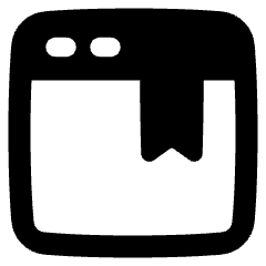 Browser Bookmark Icon from Plump Solid Set