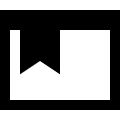 Browser Bookmark Icon from Sharp Solid Set