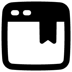 Browser Bookmark Icon from Plump Remix Set