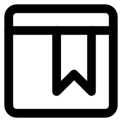 Browser Bookmark Icon from Core Line Set