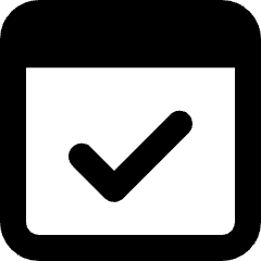 Browser Check Icon from Micro Solid Set