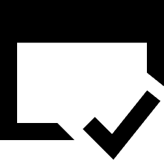 Browser Check Icon from Sharp Remix Set