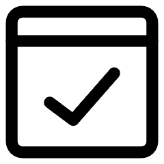Browser Check Icon from Core Line Set