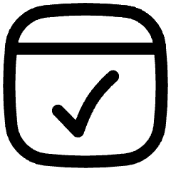 Browser Check Icon from Flex Line Set