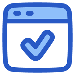 Browser Check Icon from Plump Duo Set