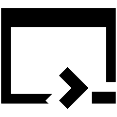 Browser Code 1 Icon from Sharp Solid Set