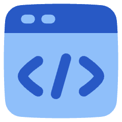 Browser Code 2 Icon from Plump Flat Set