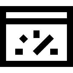 Browser Dashboard Icon from Sharp Line Set