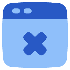 Browser Delete Icon from Plump Flat Set