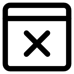 Browser Delete Icon from Core Line Set