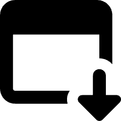 Browser Download Icon from Core Solid Set