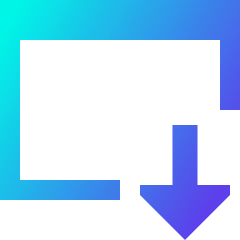 Browser Download Icon from Sharp Gradient Set