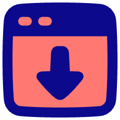 Browser Download Icon from Plump Pop Set