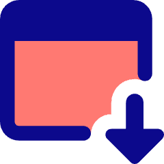 Browser Download Icon from Core Pop Set