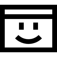 Browser Emoji Icon from Sharp Line Set