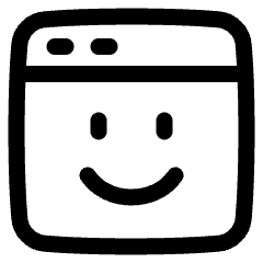 Browser Emoji Icon from Plump Line Set