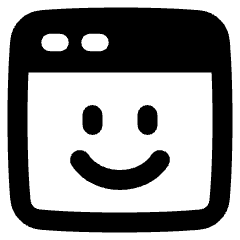 Browser Emoji Icon from Plump Solid Set