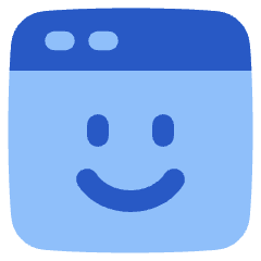 Browser Emoji Icon from Plump Flat Set