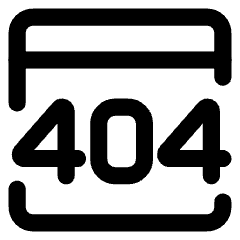 Browser Error 404 Icon from Core Line Set