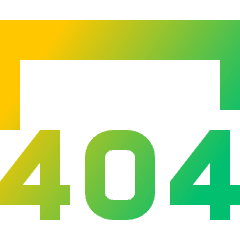 Browser Error 404 Icon from Sharp Gradient Set