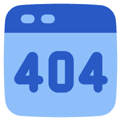 Browser Error 404 Icon from Plump Flat Set