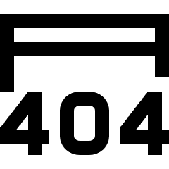 Browser Error 404 Icon from Sharp Line Set