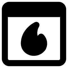 Browser Favorite Fire Icon from Core Remix Set