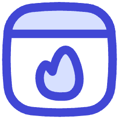Browser Favorite Fire Icon from Flex Duo Set
