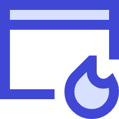 Browser Favorite Fire Icon from Sharp Duo Set