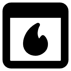 Browser Favorite Fire Icon from Core Solid Set