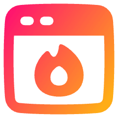 Browser Favorite Fire Icon from Plump Gradient Set
