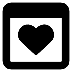 Browser Favorite Heart Icon from Core Solid Set