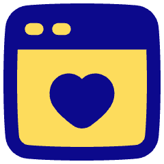 Browser Favorite Heart Icon from Plump Pop Set