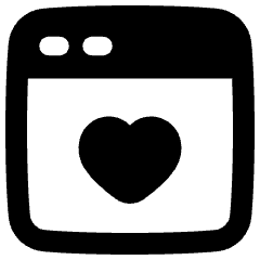 Browser Favorite Heart Icon from Plump Remix Set