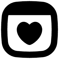 Browser Favorite Heart Icon from Flex Solid Set