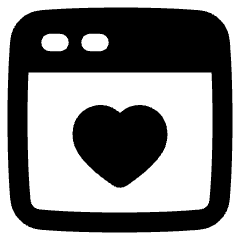 Browser Favorite Heart Icon from Plump Solid Set